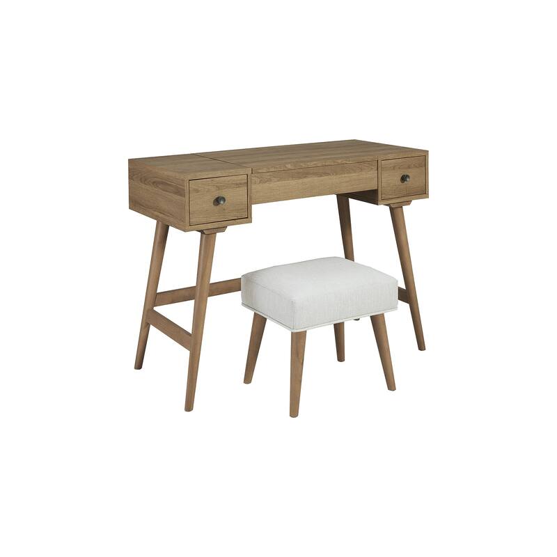 Signature Design by Ashley Thadamere Vanity with Stool