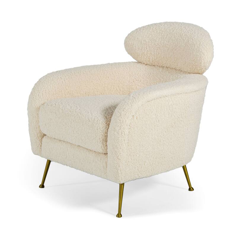 Modrest Altura Modern Faux Fur Lounge Chair