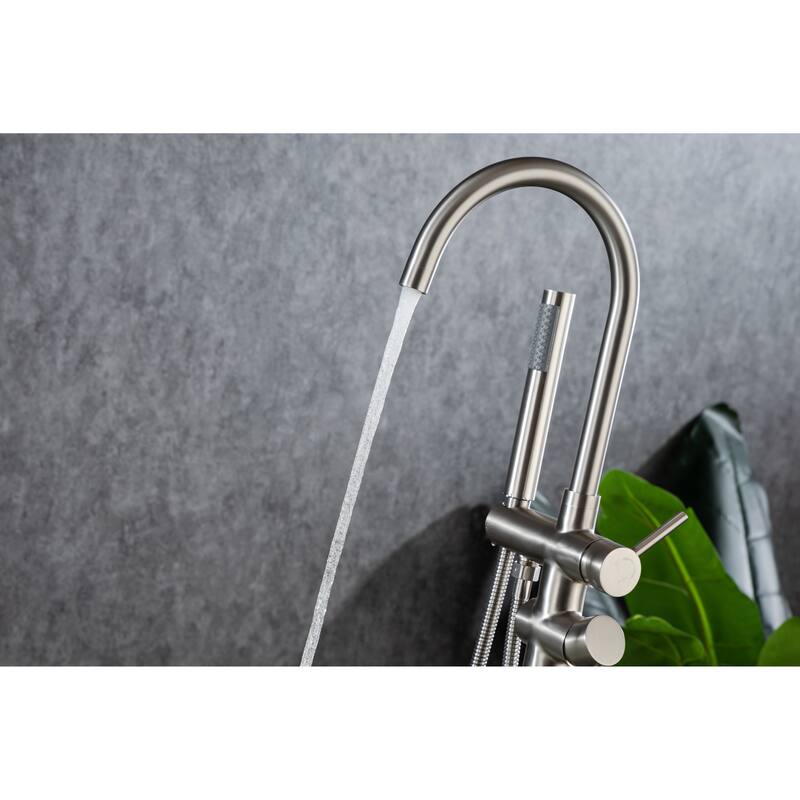 8005BN Single Handle Floor Mounted Tub Faucet