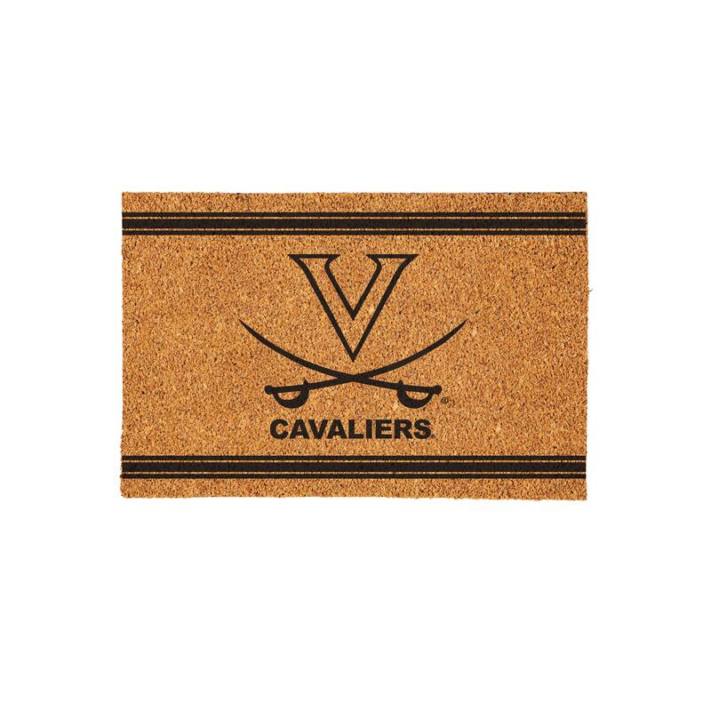 University of Virginia Monochrome Indoor/Outdoor Coir Door Mat