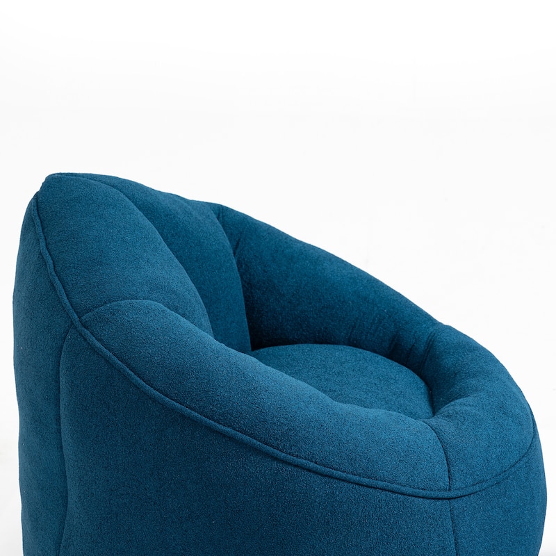 Indoor Bean Bag Sofa Chair with Padded Foam Padding, Footrest