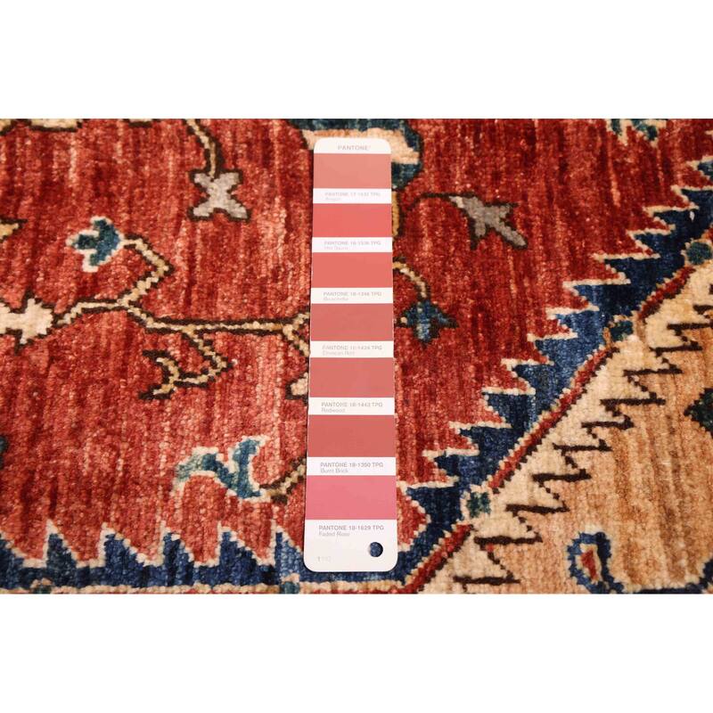 ECARPETGALLERY Hand-knotted Aryana Dark Copper Wool Rug - 7'10 x 9'10