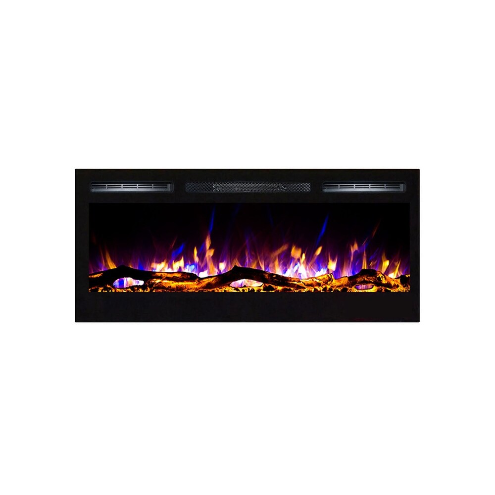 Shop Moda Flame 35 Inch Cynergy Log Built In Wall Mounted Electric