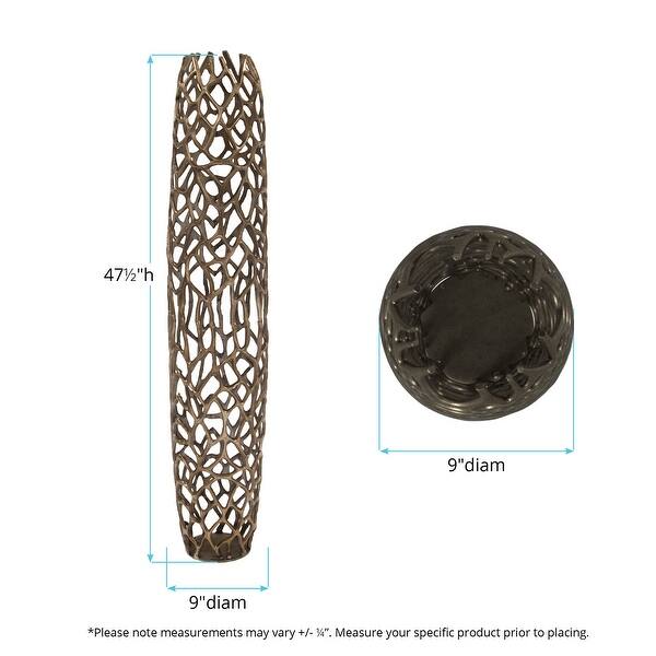 Allan Andrews Bronze Aluminum Branch Vase, Large