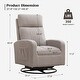 preview thumbnail 34 of 84, HOMYKA Swivel Glider Rocker Accent Chair for Nursery with Side Pocket