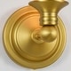 preview thumbnail 6 of 22, Rennnsan 1-Light Farmhouse Black/Gold Iron Wall Sconce with White Fabric Shade