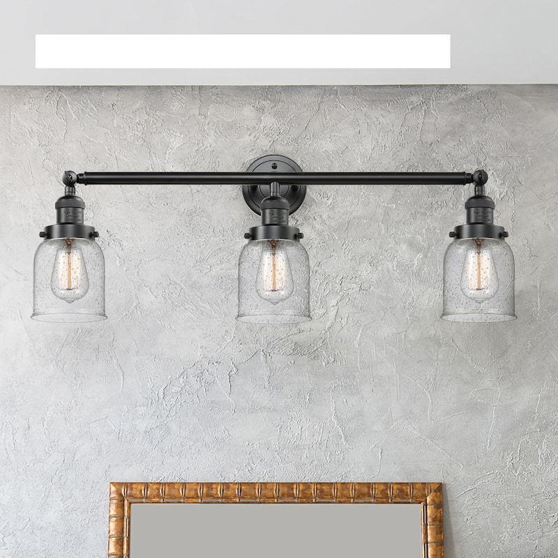 Innovations Lighting Small Bell 3 Light 30" Wide Bathroom Vanity Light