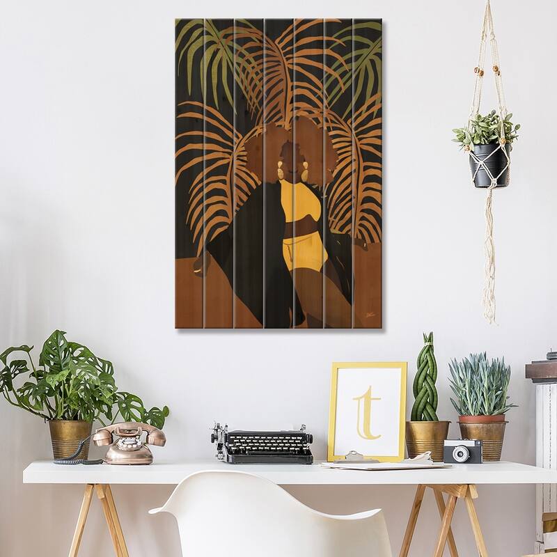Naomi Print On Wood by Bria Nicole - Multi-Color