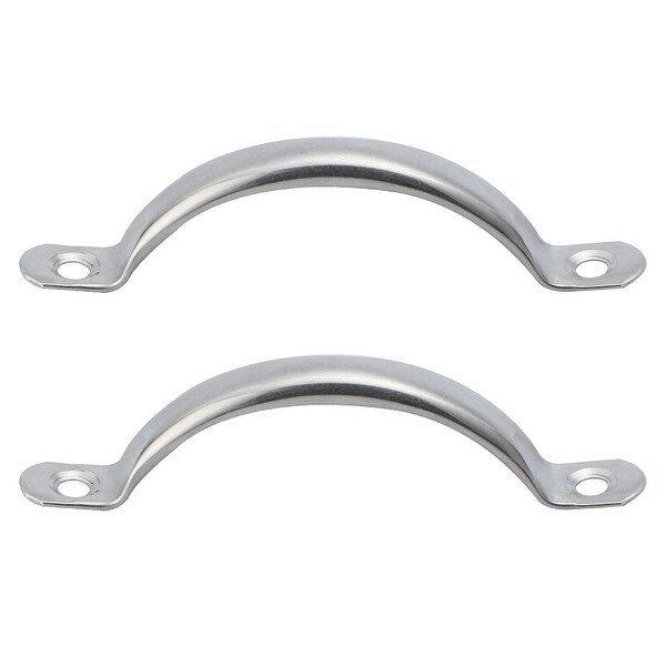 2pcs 120 x 12mm Metal Knobs Modern Style Knob Drawer Door Pull Handle Furniture Cabinet Wardrobe Dresser Plating Finish