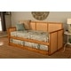 preview thumbnail 22 of 24, Somette Abaco Daybed with Pop-Up in Honey Includes Mattresses