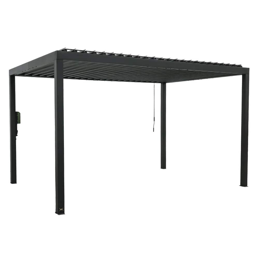 Backyard Discovery Sarasota 14'x10' Galvanized Steel Louvered Pergola