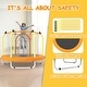 preview thumbnail 15 of 28, 55'' Kids Trampoline with Basketball Hoop and Safety Enclosure