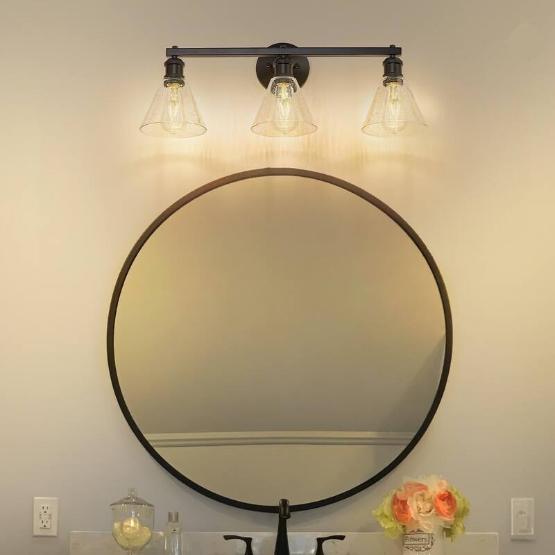 26 Inch Matte Black Bathroom Lights Over Mirror On Sale Bed Bath