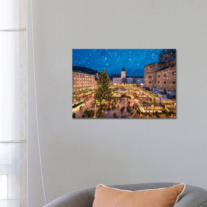 iCanvas "Christmas Market In Salzburg, Austria" by Jan Becke Canvas Print - 18x26x1.5
