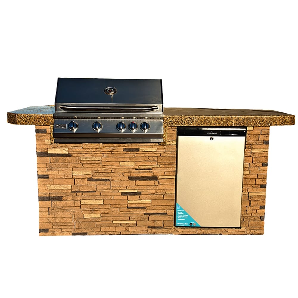 Kokomo Grills 7 6 St John Outdoor Kitchen Bbq Island Grill Overstock 21884932