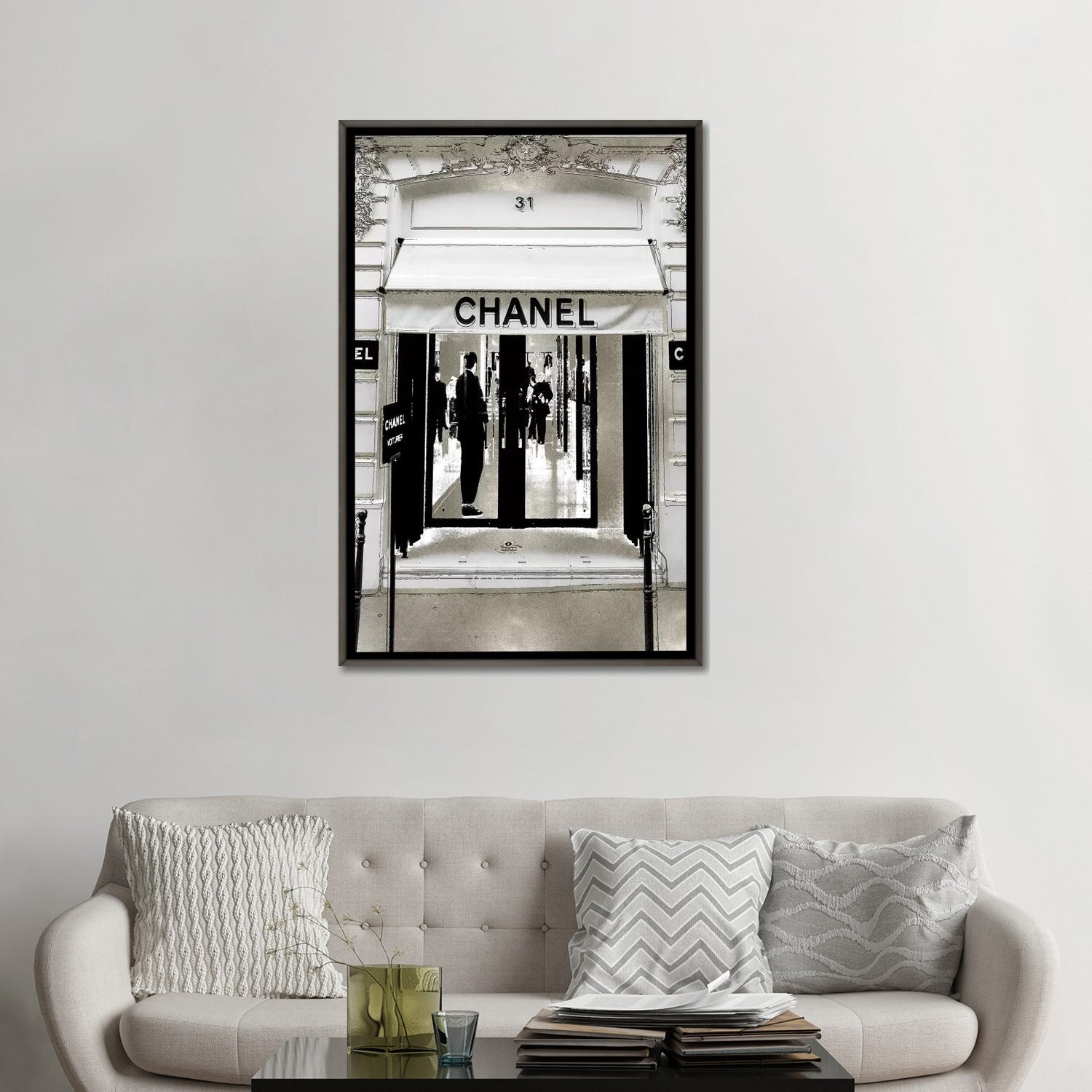 iCanvas Designer Entrance II by Madeline Blake Framed Canvas Print - Bed  Bath & Beyond - 36674888