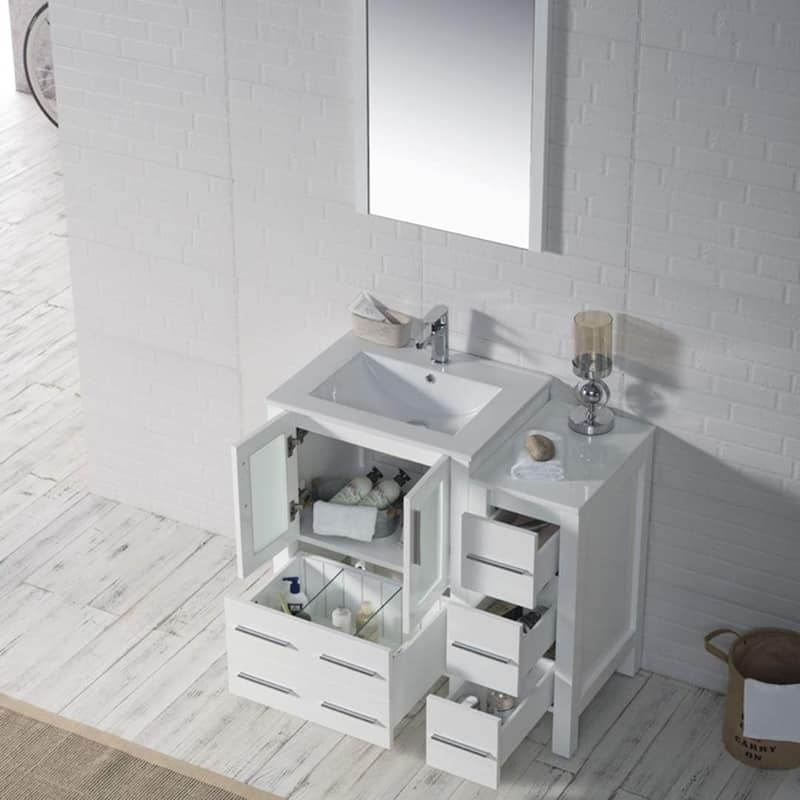 Blossom Sydney 36 Inch Solid Wood Bathroom Vanity with Sink & Cabinet