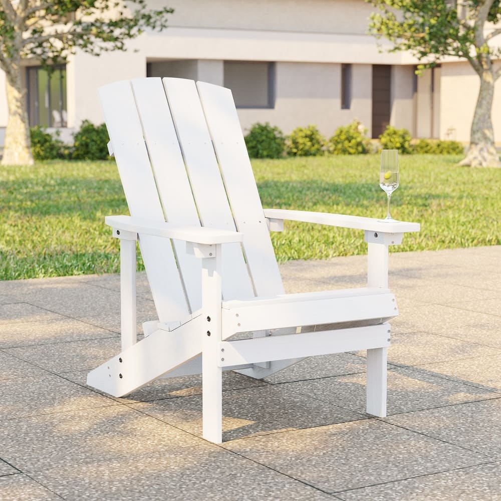Bonosuki Outdoor HIPS Weather-Resistant Plastic Adirondack Chairs