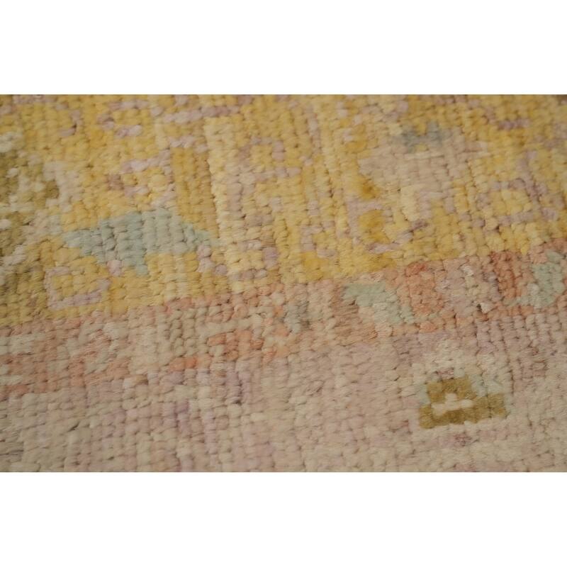 Hand Knotted Oriental 100% Wool Carpet Traditional Floral Purples Ziegler Area Rug - 5' 1'' X 2' 11''
