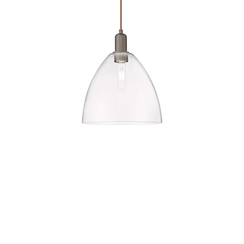 Innovations Lighting 716-1P-14-12 Bristol Pendant Bristol 12" Wide - Oil Rubbed Bronze / Clear