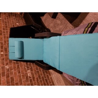 Kinbor Set of 2 Patio Furniture Outdoor Wicker Chaise Lounge Chair Adjustable Lounger Chair w/ Cushion