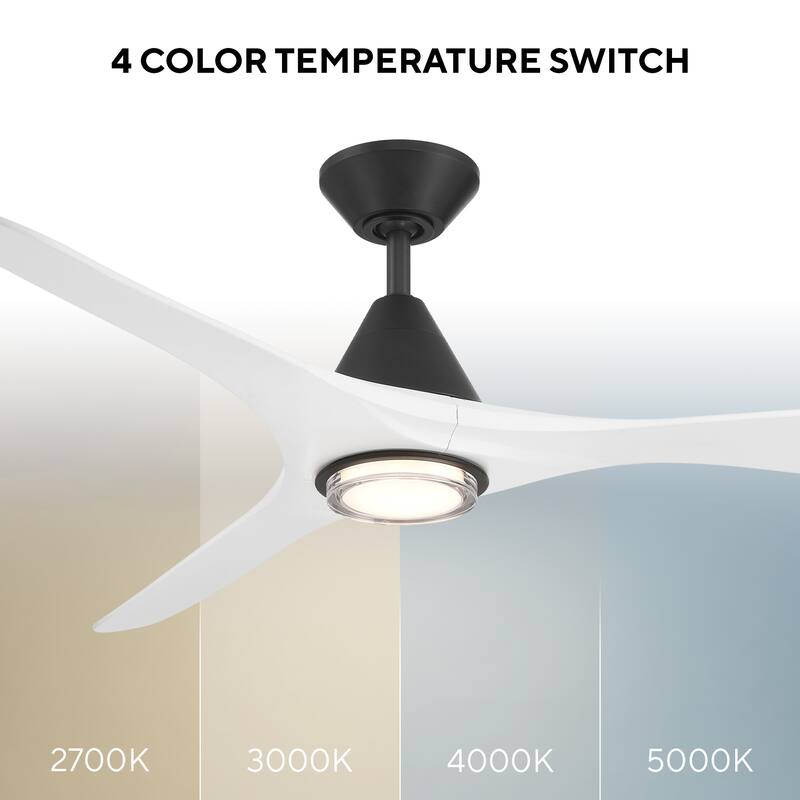 Carve Indoor or Outdoor 3-Blade 60in Smart Ceiling Fan