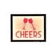 preview thumbnail 2 of 6, American Art Decor Tipsy Printed Cheers LED Light Box Wall Sign - 14" x 11" x 1.6" - 14" x 11" x 1.6"