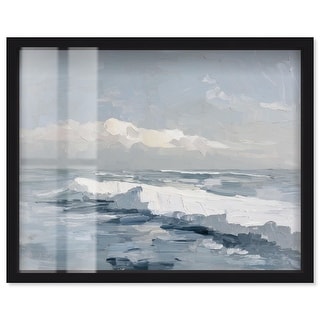Breaking Wave II Vintage Coastal Art Shadowbox Print by Art Remedy ...