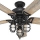 preview thumbnail 7 of 15, Hunter 52" Starklake Outdoor Ceiling Fan with LED Light Kit, Pull Chain, Damp Rated, Industrial, Farmhouse, Rustic