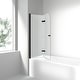 preview thumbnail 8 of 8, i-Homare 35 in. W x 55 in. H Frameless Tempered Glass Tub Door