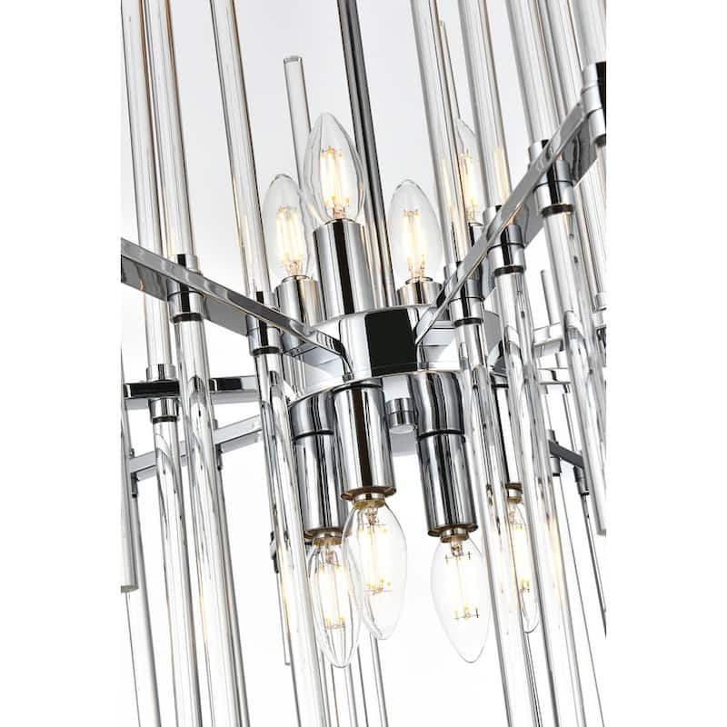 Samuel 27 inch Crystal Rod Pendant - N/A