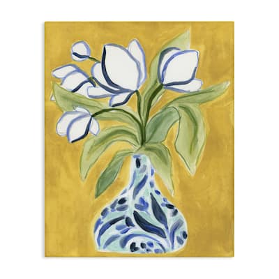 Stupell Bright Tulips in Vase Canvas Wall Art Design By June Erica Vess
