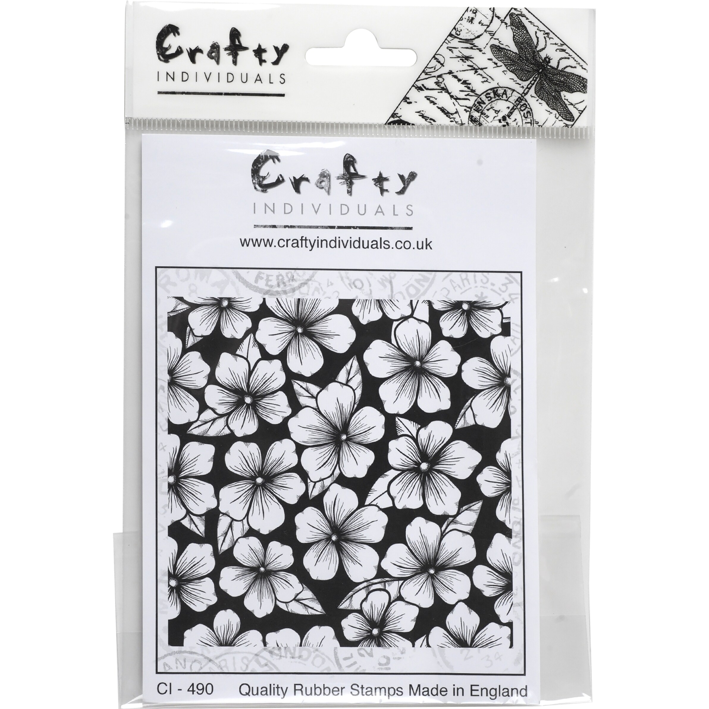 Shop Crafty Individuals Unmounted Rubber Stamp 4 75 X7 Pkg