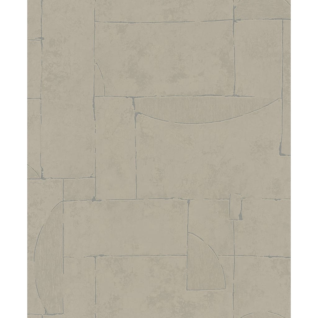 Galerie Wallcoverings Terra Collection Graphic Abstract Stone Glitter Finish Clay on Non-woven Wallpapr Roll