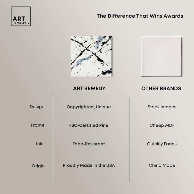 Splintered Impact II Canvas by Art Remedy, Gallery Wrapped