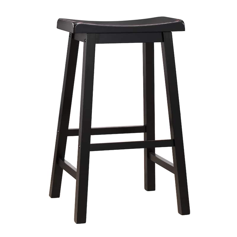 Salvador Saddle 29-inch Counter Height Backless Stools (Set of 2) by iNSPIRE Q Bold