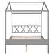 preview thumbnail 24 of 36, Full Size House Bed with Storage Space & Roof