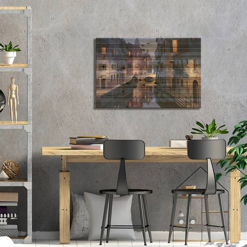 Night Dream Print On Wood by Evgeny Lushpin - Multi-Color