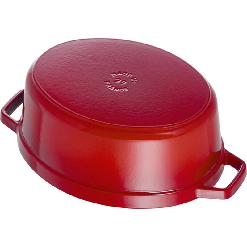 STAUB Cast Iron Oval Cocotte, Dutch Oven, 5.75-quart, serves 5-6, Made in France - 5.75-qt
