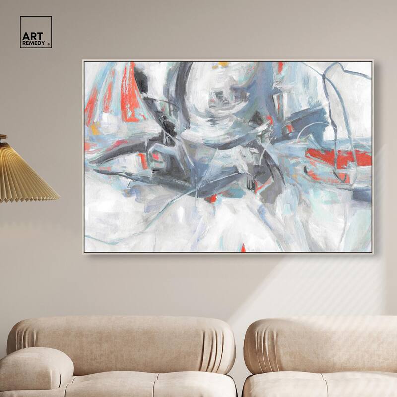 Grey Touches Canvas by Art Remedy