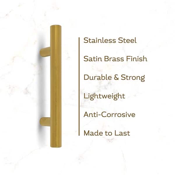 35Pack Satin Gold Pulls 5Inch Stainless Steel Pulls