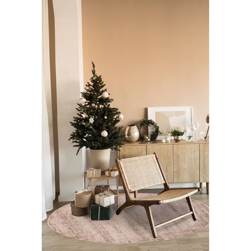 ECARPETGALLERY Hand-knotted Legacy Dark Grey, Taupe Silk, Wool Rug - 6'0 x 6'0