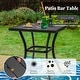 preview thumbnail 6 of 20, MAISON ARTS 3/5-Piece Patio High Bar Stool Set Rattan Chair Back Cushioned High Bar stool & Steel High Table