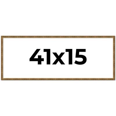 41x15 Frame Gold Picture Frame - Complete Modern Photo Frame Includes