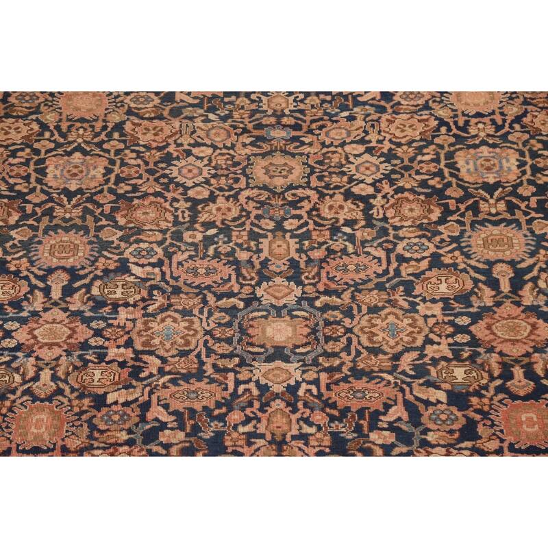 Pre-1900 Antique Malayer Persian Area Rug Handmade Large Wool Carpet - 10'4" x 16'9"