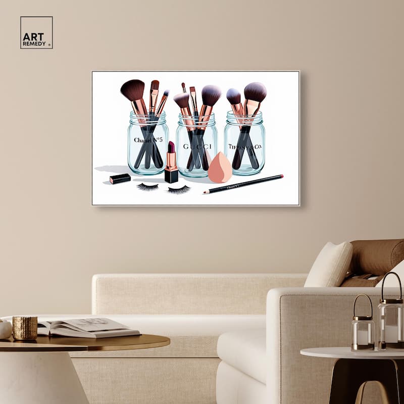 Glamour Glassware Canvas by Art Remedy