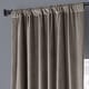 preview thumbnail 18 of 165, Exclusive Fabrics Signature Plush Velvet Hotel Blackout Curtains (1 Panel) - Luxury Soft Drapery for Light Control & Elegance
