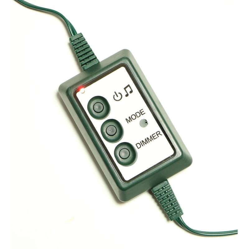 Fraser Hill Farm 9-foot Flocked Pine, Multicolor LED