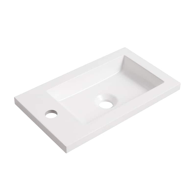 BNK 16/18 Inch Single Sink Bathroom Vanity with Soft Close Door