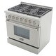 preview thumbnail 24 of 26, KUCHT Professional 36 in. 5.2 cu. ft. Natural Gas Range with Sealed Burners and Convection Oven in Stainless Steel